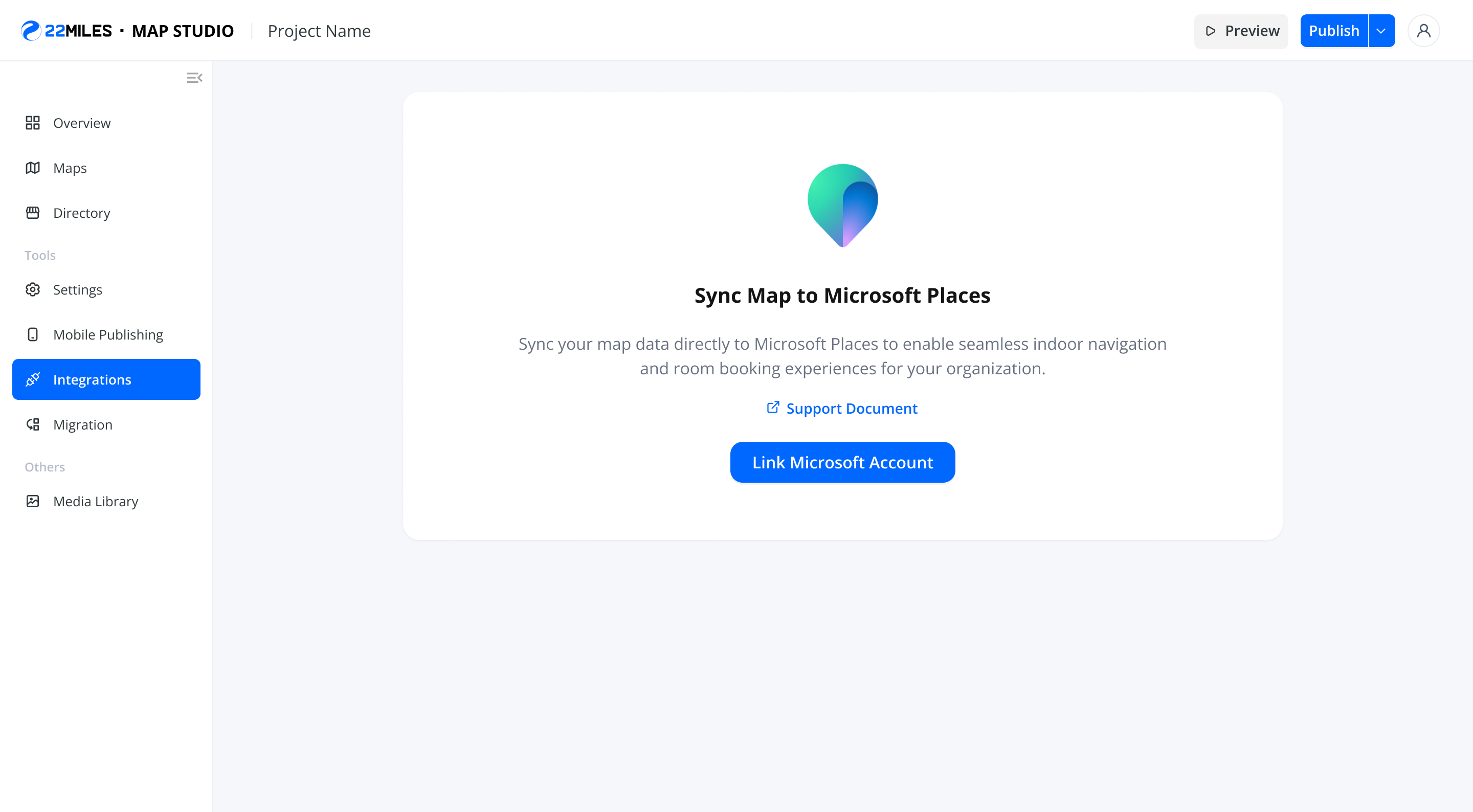Sync Map to Microsoft Places